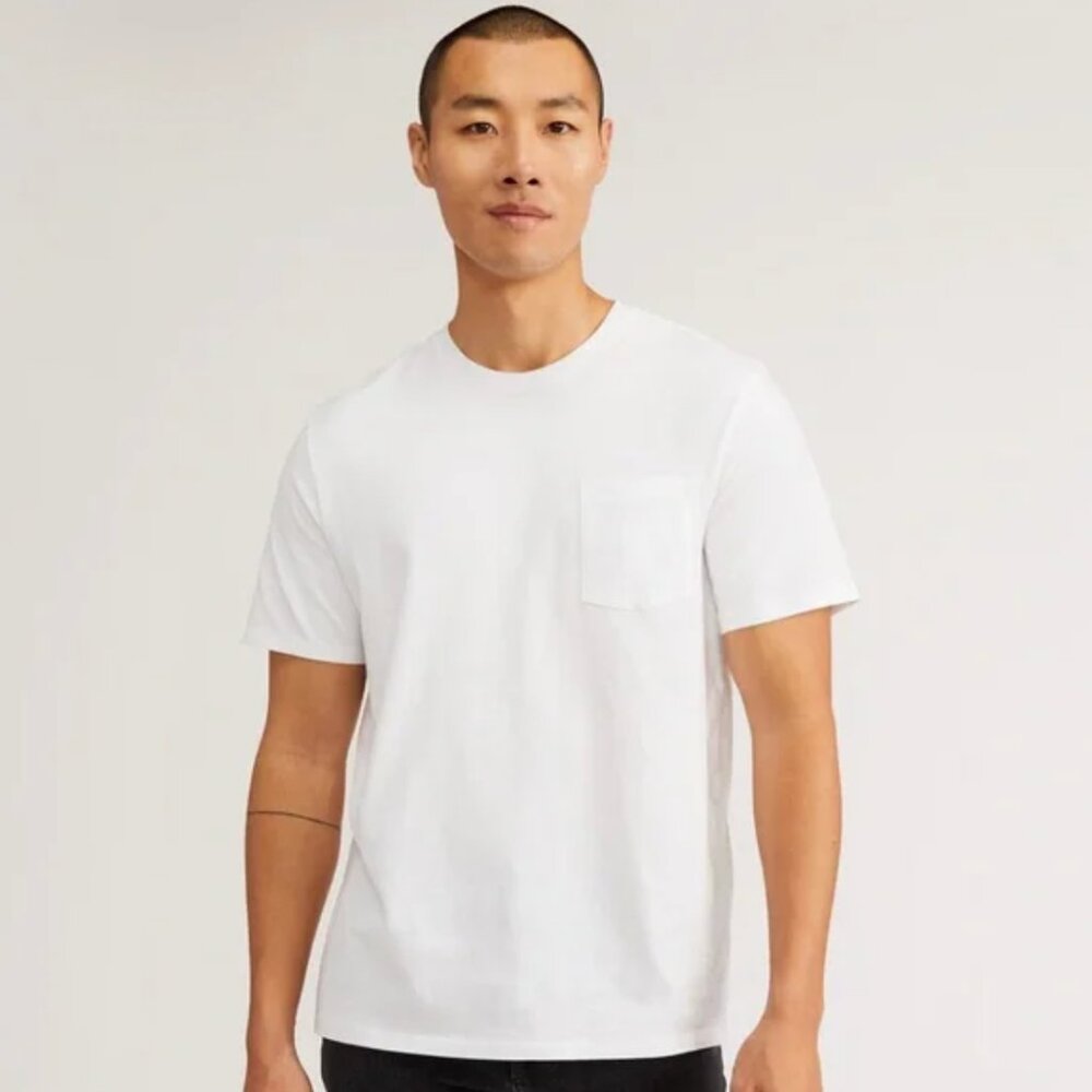 EVERLANE MENS THE PREMIUM WEIGHT COTTON POCKET TEE | UNIFORM